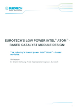 Eurotech's low power Intel® Atom-based Catalyst Module Design