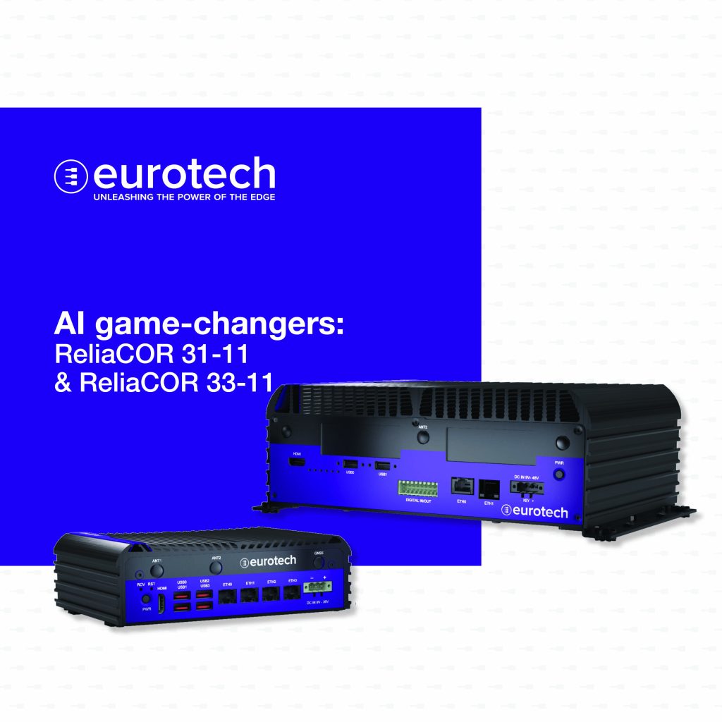 Eurotech introduces AI game-changers: ReliaCOR 31-11 & 33-11 powered by NVIDIA Jetson Orin