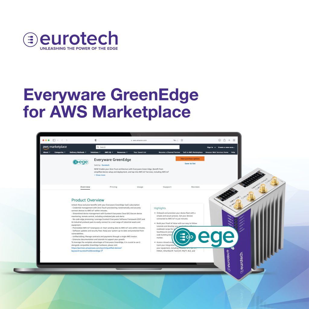 Everyware GreenEdge now on AWS Marketplace