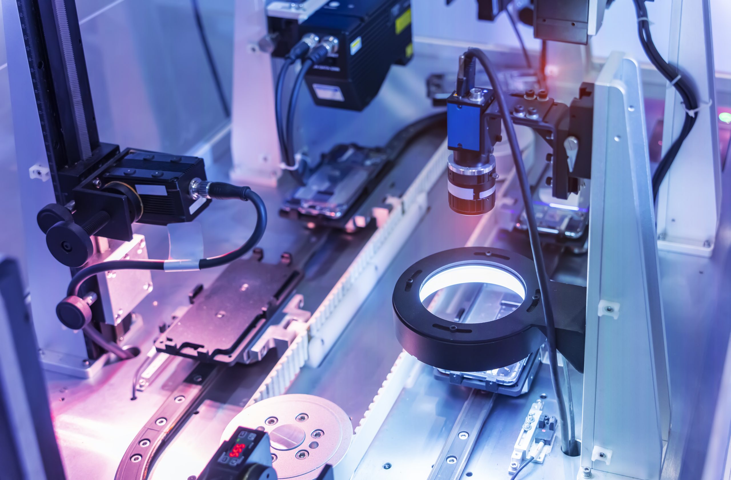 Robotic machine visual system working