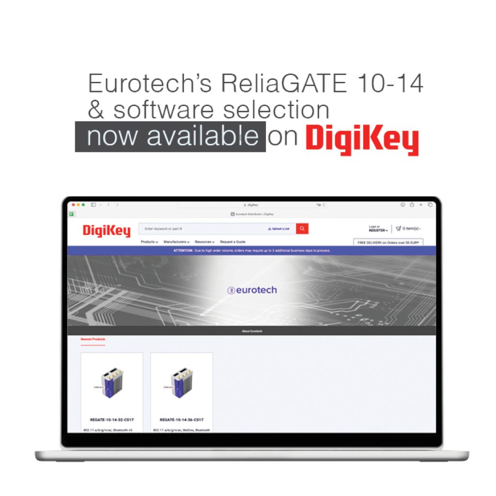 Eurotech gateways and software selection now available on DigiKey