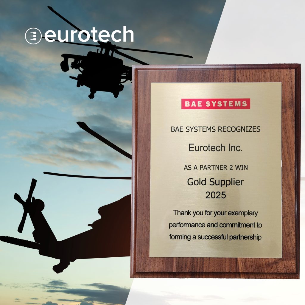 BAE Systems Honors Eurotech With a Partner 2 Win Gold Tier Award